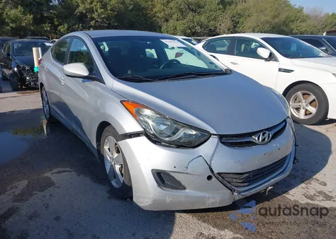 2013 Hyundai Elantra Gls z USA, uszkodzony, nr VIN 5NPDH4AE9DH350750